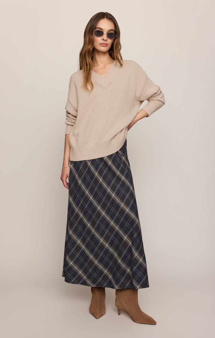 Sweaters Cloud Spun V-Neck Sweater Frosted Pearl
