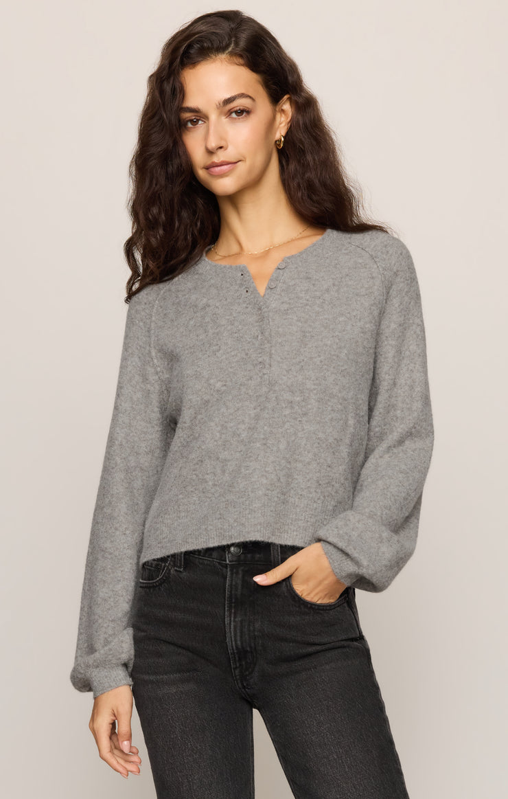 Sweaters Westmont Henley Sweater Classic Heather Grey