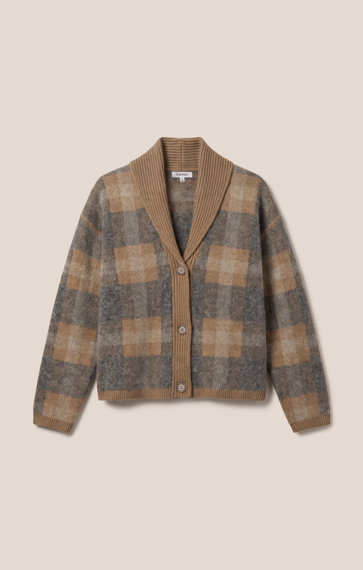 Ludlow Plaid Cardigan