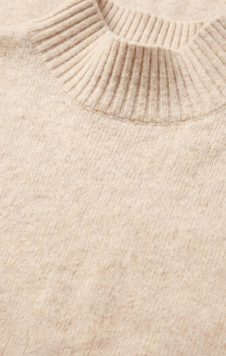 Sweaters Nessa Mock Neck Sweater Light Oatmeal Heather