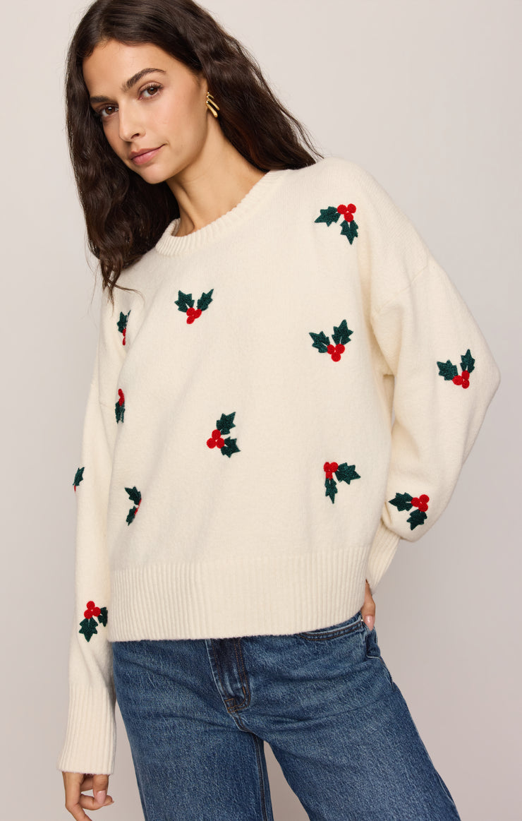 Sweaters Holly Berry Sweater Sandstone
