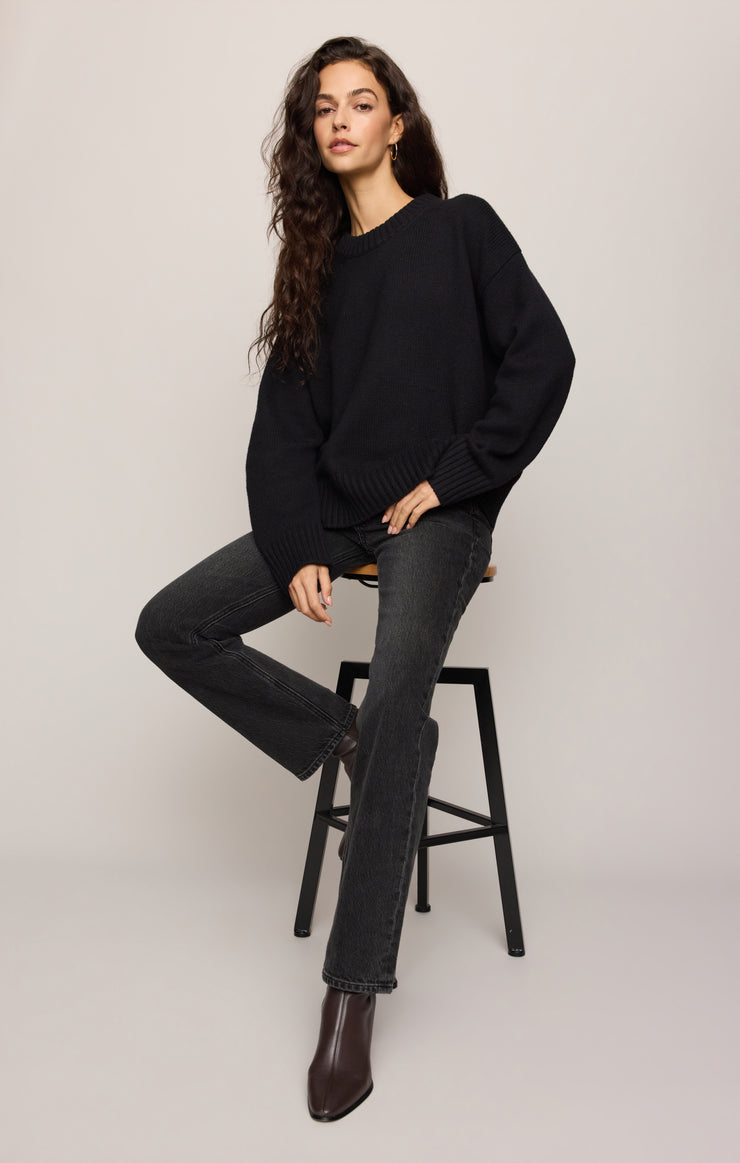 Cloud Spun Curved Hem Sweater