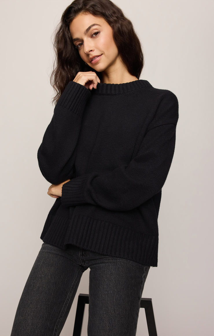 Cloud Spun Curved Hem Sweater