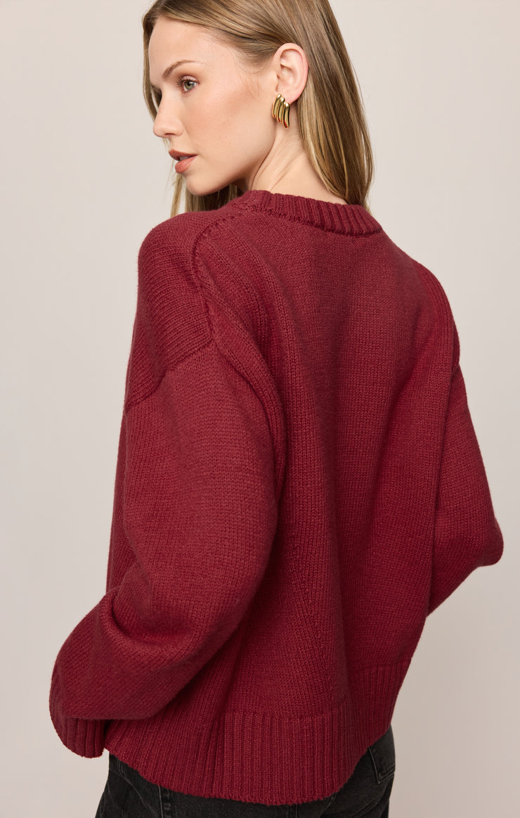 Cloud Spun Curved Hem Sweater