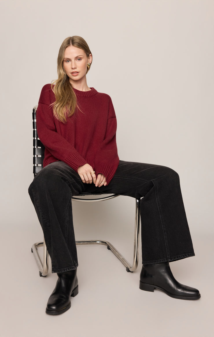 Cloud Spun Curved Hem Sweater