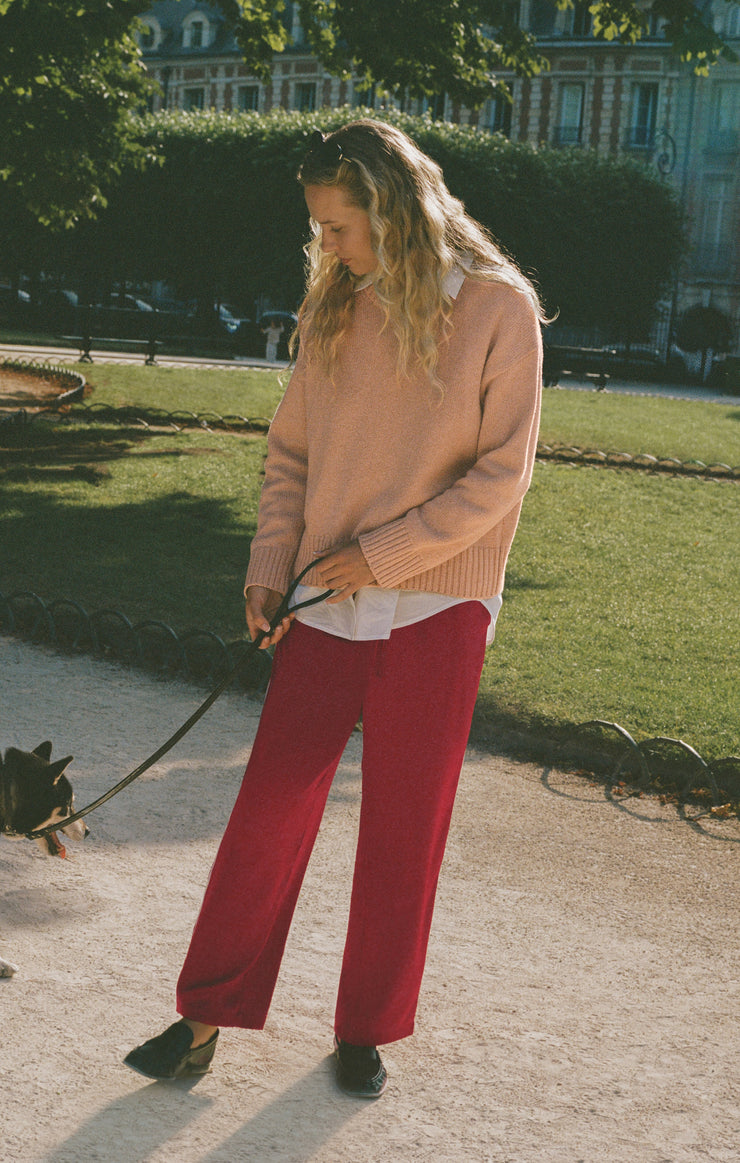 Cloud Spun Curved Hem Sweater