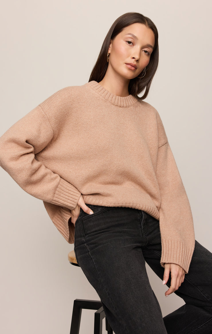Cloud Spun Curved Hem Sweater