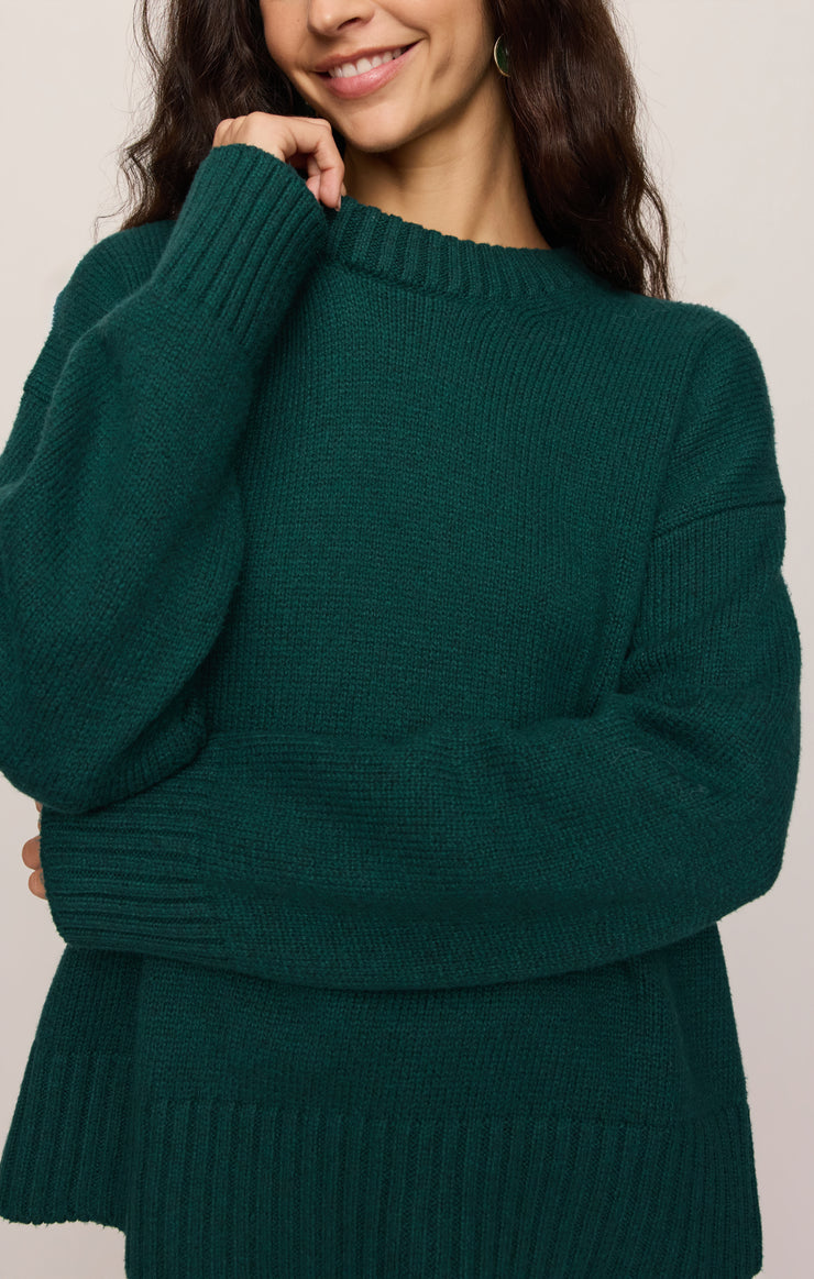Cloud Spun Curved Hem Sweater
