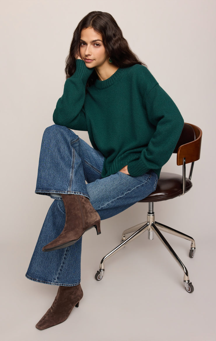 Cloud Spun Curved Hem Sweater