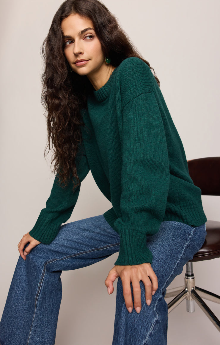 Cloud Spun Curved Hem Sweater
