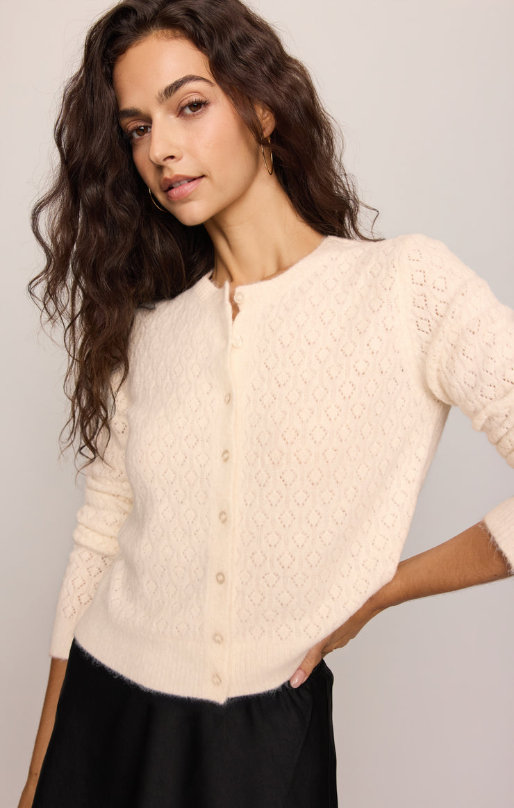 Sweaters Medina Open Knit Cardigan Sandstone