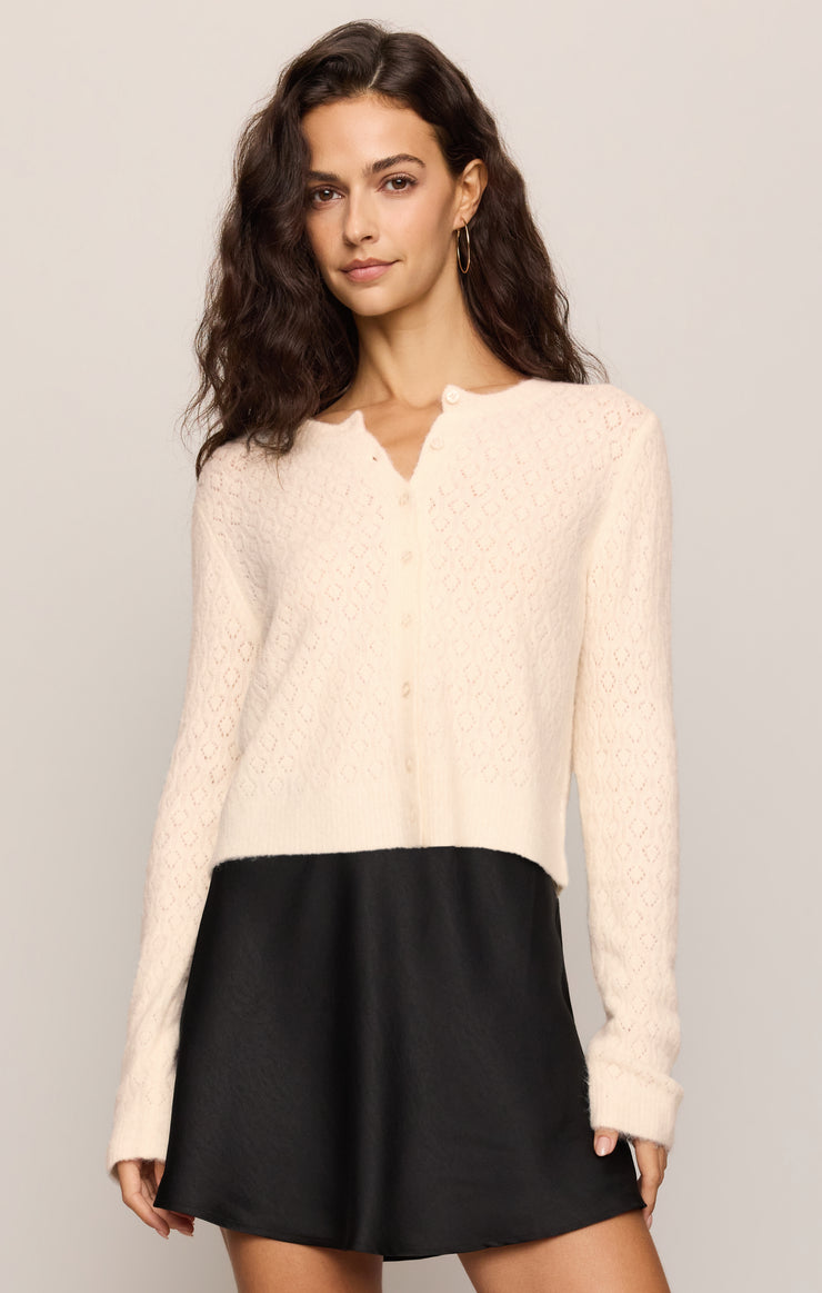 Sweaters Medina Open Knit Cardigan Sandstone