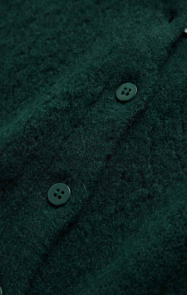 Sweaters Medina Open Knit Cardigan Velvet Green