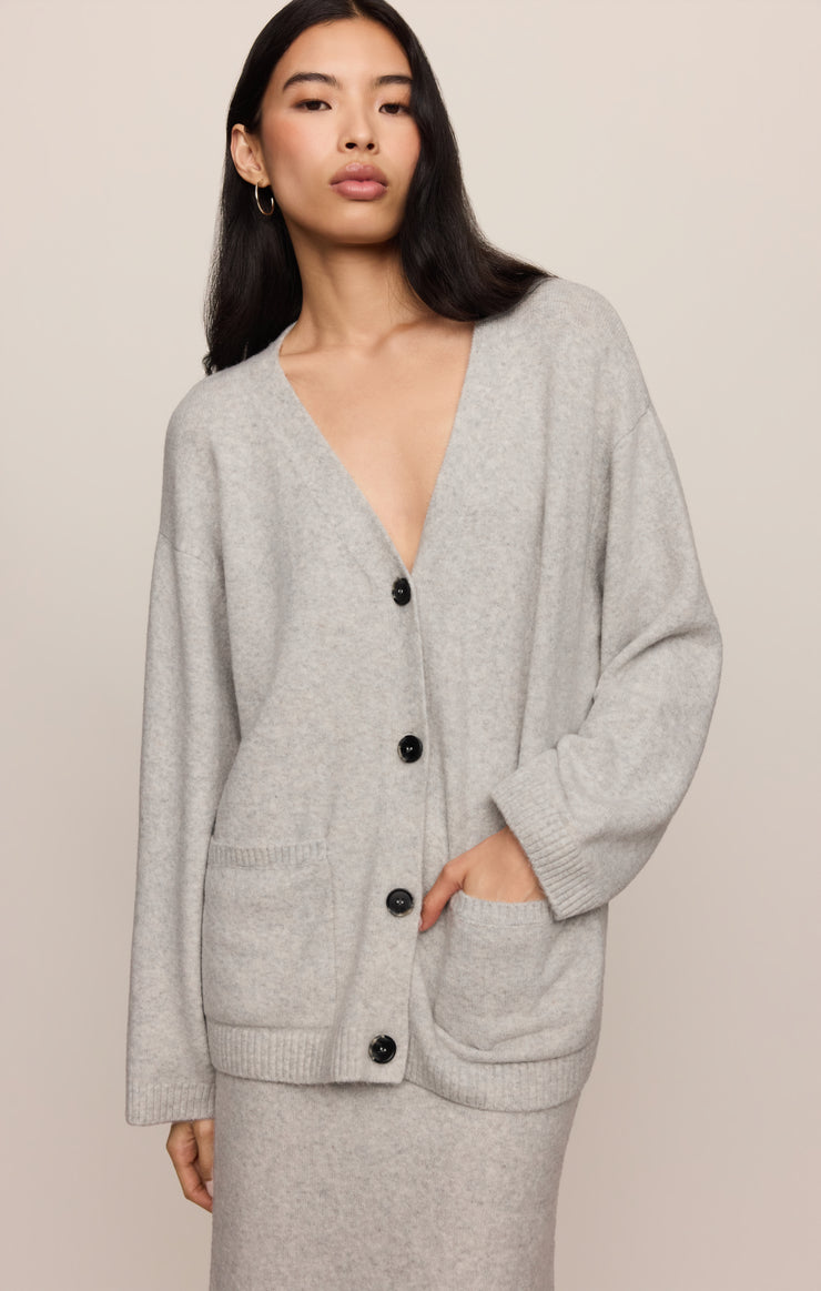 Sweaters Cozy Moment Cardigan Feather Grey