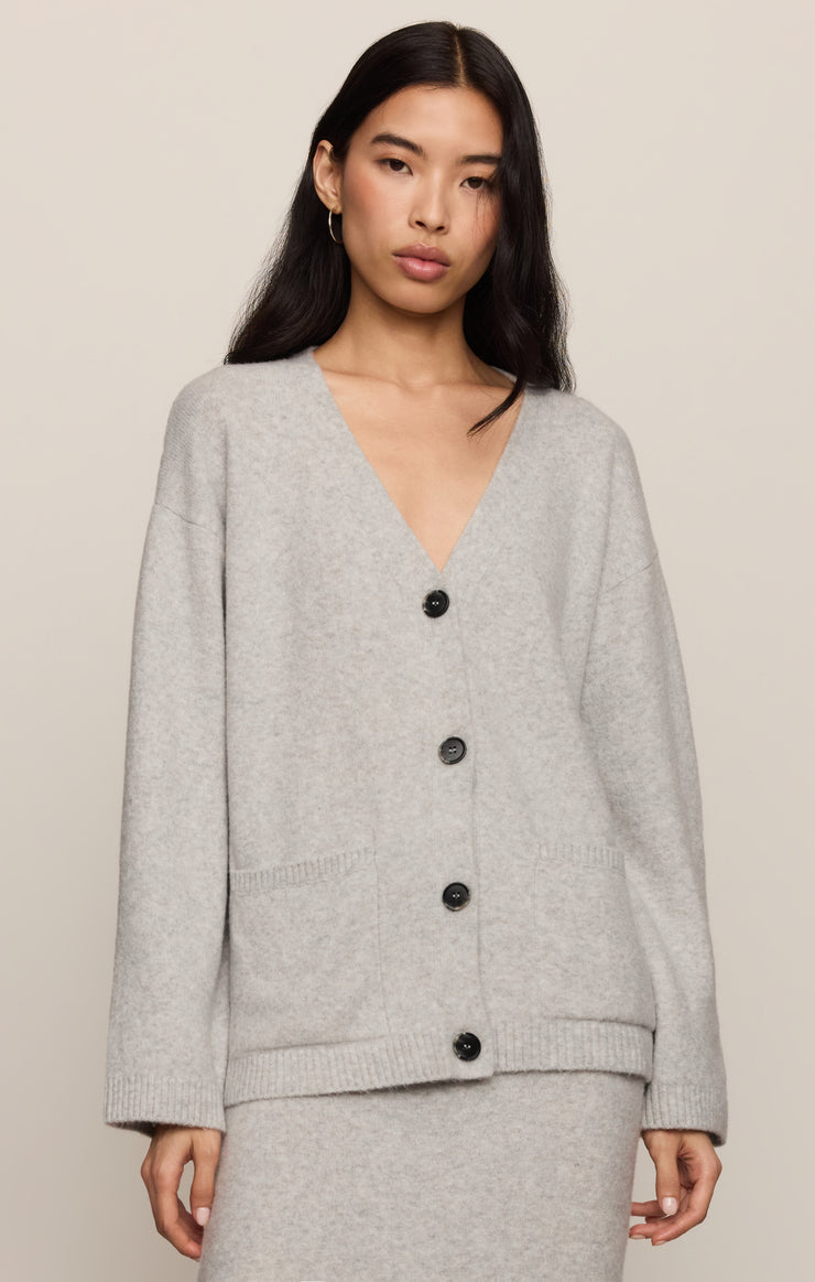 Sweaters Cozy Moment Cardigan Feather Grey
