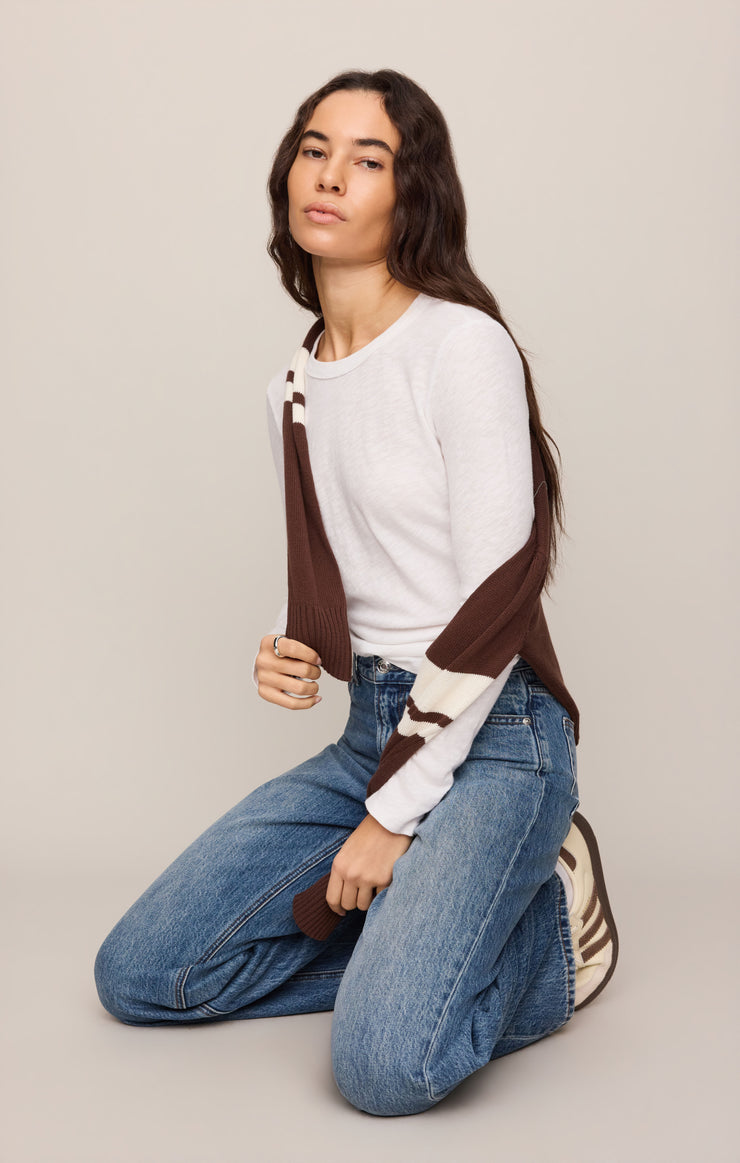 Junie Slub Long Sleeve Tee 3-Pack White