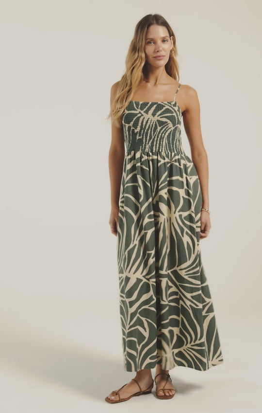 Bayside Tova Palm Linen Maxi Dress – Z SUPPLY