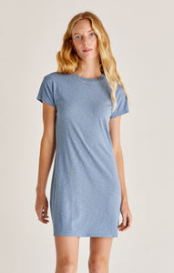DressesModern Crew Slub T-Shirt Mini Dress Ocean