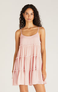 DressesCarina Gingham Mini Dress Seashell Pink
