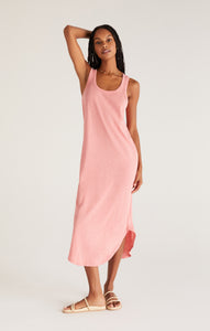 DressesEasy Going Cotton Slub Midi Dress Seashell Pink