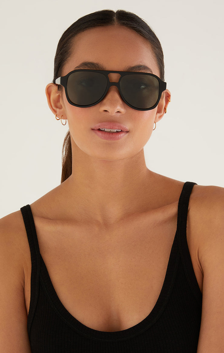 Accessories - Sunglasses Good Time Polarized Sunglasses Polished Black - Grey