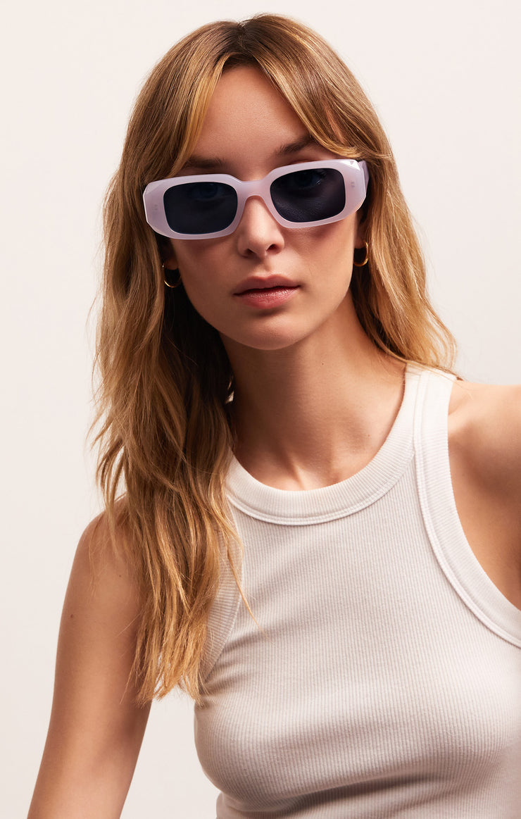 Accessories - Sunglasses Off Duty Polarized Sunglasses Lavender - Grey