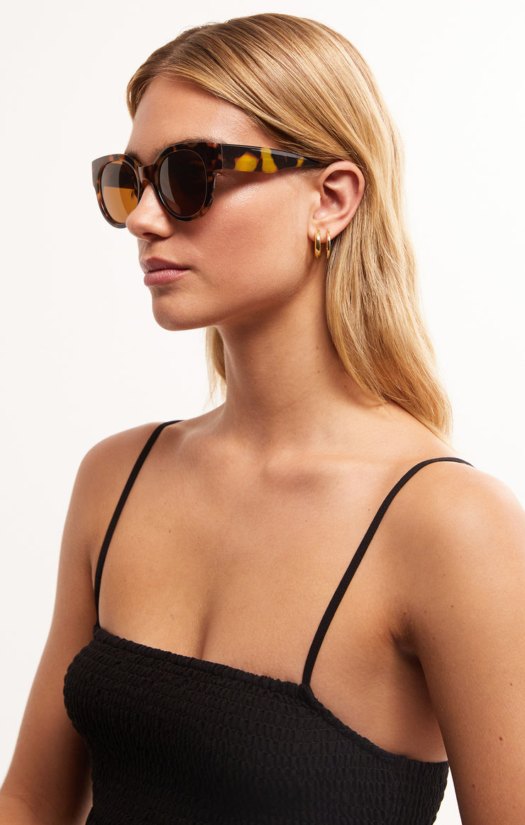 Accessories - Sunglasses Lunch Date Sunglasses Brown Tortoise-Gradient