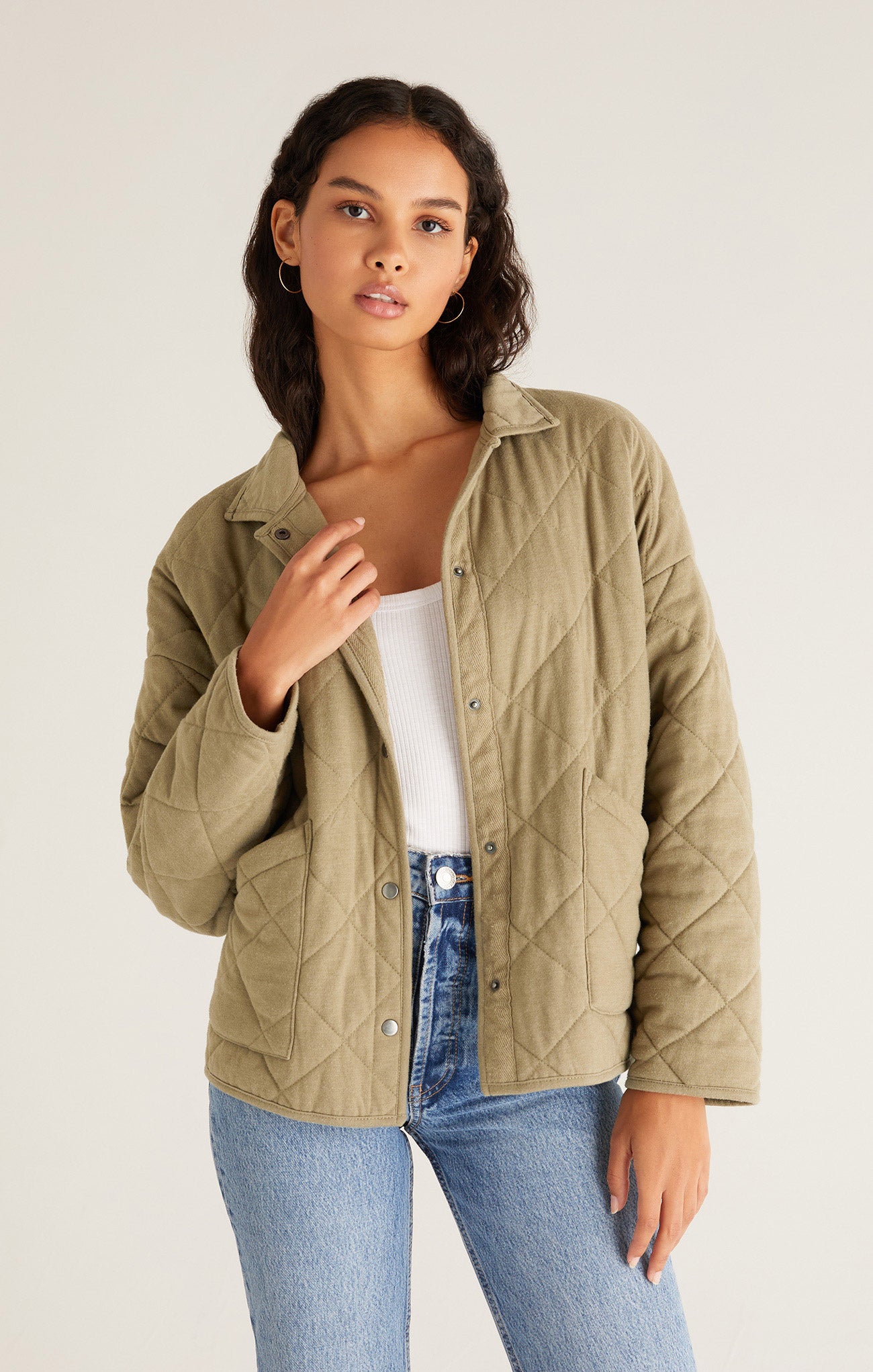 z supply maya quilted jacket