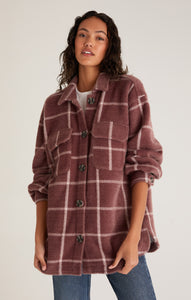 JacketsPlaid Tucker Shirt Jacket Espresso