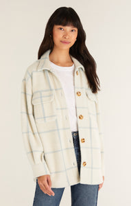 JacketsPlaid Tucker Shirt Jacket Sand