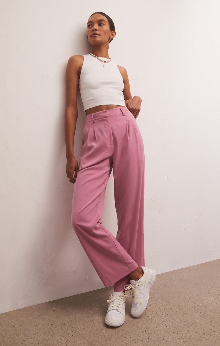 Pants Lucy Twill Pant Dusty Orchid