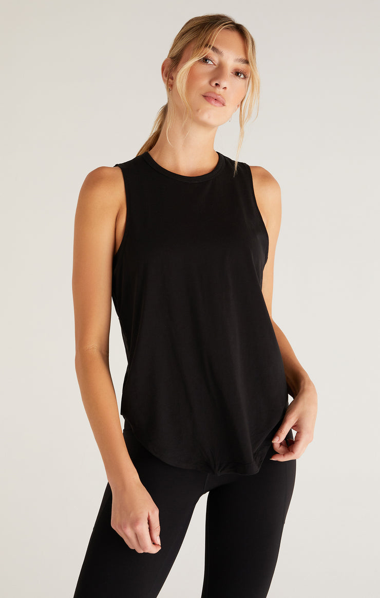 Tops Glow With The Flow Tank Black