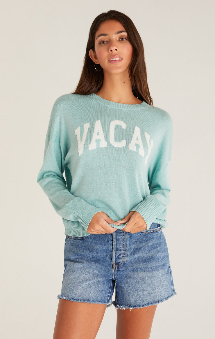 Sweaters Vacay Sweater Oasis Blue